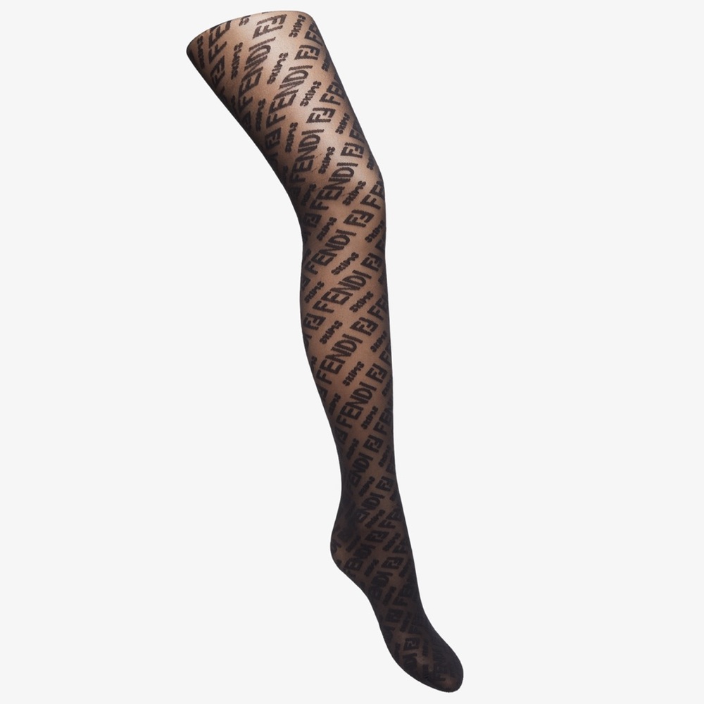 SOLD - FENDI X SKIMS MID SUPPORT TIGHTS BLACK SIZE XS NEW IN BOX SOLD OUT!!!